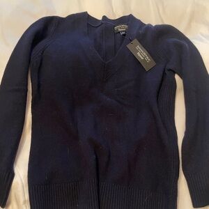 Banana Republic Dark Blue button-down-the-back sweater. Brand new.